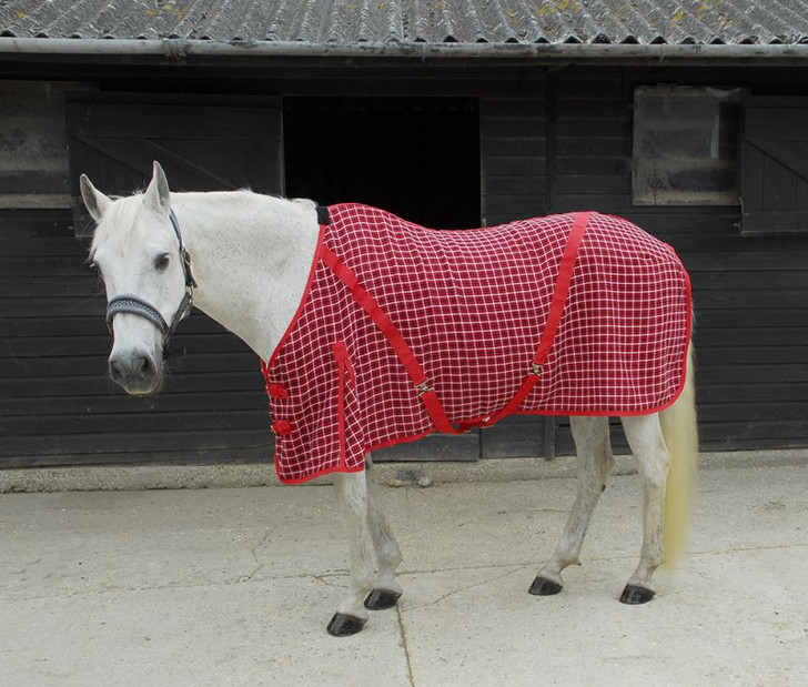 These cooler rugs are extra deep with cross-over surcingles, twin binding. Multi-purpose, moisture wicking, box weave design, vented spine for day/travel use.