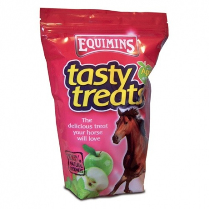 A palatable large size pellet with apple and mint as a tasty treat to reward your horse whenever you want to. The delicious treat your horse will love.
