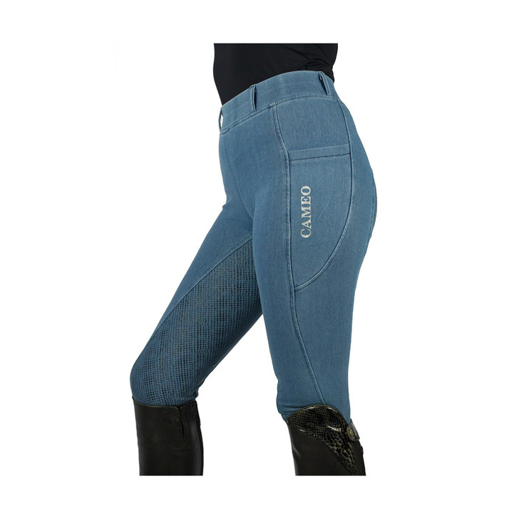 Made from CameoTech Performance stretch Denim that is supportive and flattering in our popular Performance cut, the Performance Denim Tights are a great all round legging for in and out of the saddle.
Complete with our CameoGrip Full length silicone seat for added grip and security and belt loops.