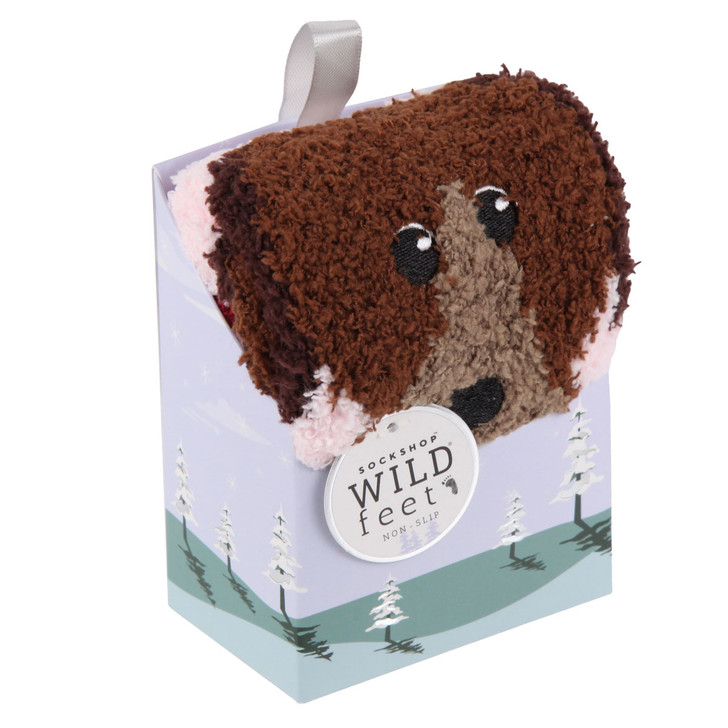 The Sockshop Wild Feet Cosy Socks are a snuggly choice for your feet. Super soft, they are great for wearing around the house or even in bed! They come in a cute box, making them an ideal gift for a loved one.