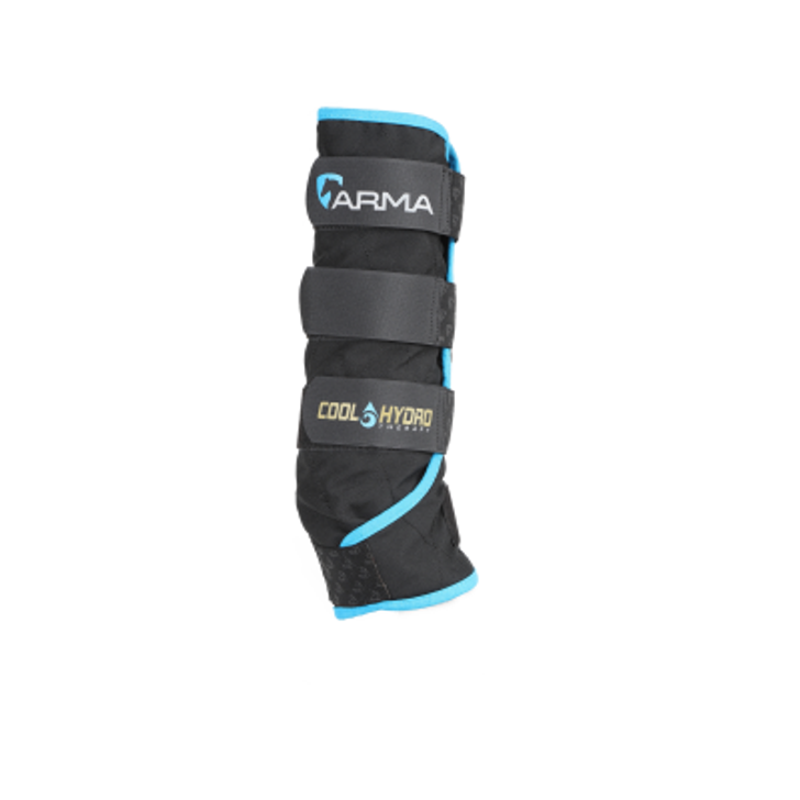 These Shires ARMA Cool Hydro Therapy Boots are designed to provide cold water therapy to your horse’s legs. They feature a quilted fabric with micro-crystals that swell up when soaked in water to form a soft gel pad that hugs the horse’s leg. Great for reducing inflammation, swelling, and bruising, cooling tendons after exercise, and treating soft tissue injuries, these boots are mess-free and reusable – the gel returns to micro-crystals when dry. Plus, with touch close fastenings, your horse can remain mobile while receiving treatment. This set includes two boots.