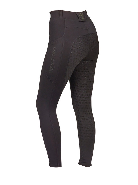 The New Just Togs Freedom Ladies Full Grip Riding Tights combine style and functionality. Crafted from premium stretch material, these tights offer unparalleled comfort and flexibility, with a seamless design across the knee for unrestricted movement.

Featuring a light full silicon seat, belt loops, and media pockets on both legs, they provide practicality without compromising on aesthetics. Finished off with the subtle Just Togs branding, representing quality and style. whilst riding.