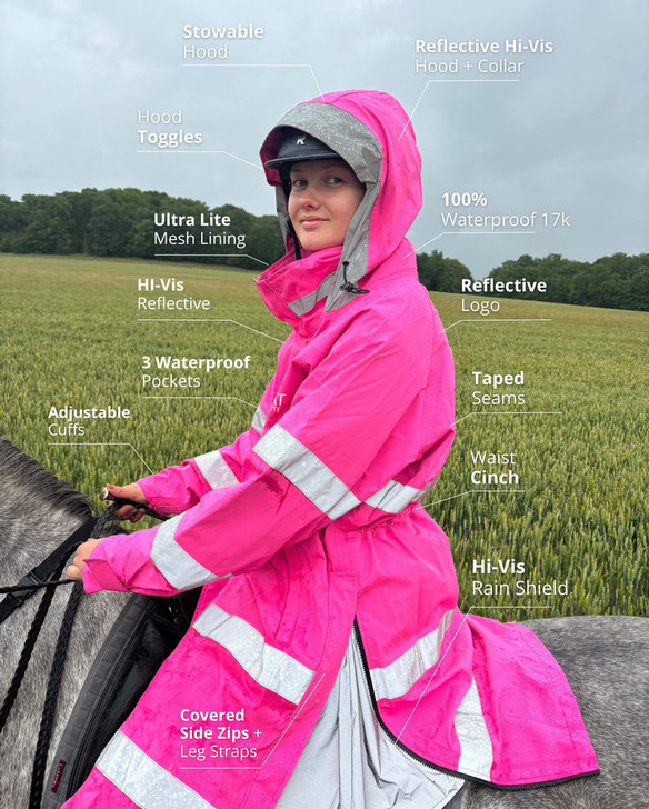 Reincoat Lite Adult - Pink Hi-Vis