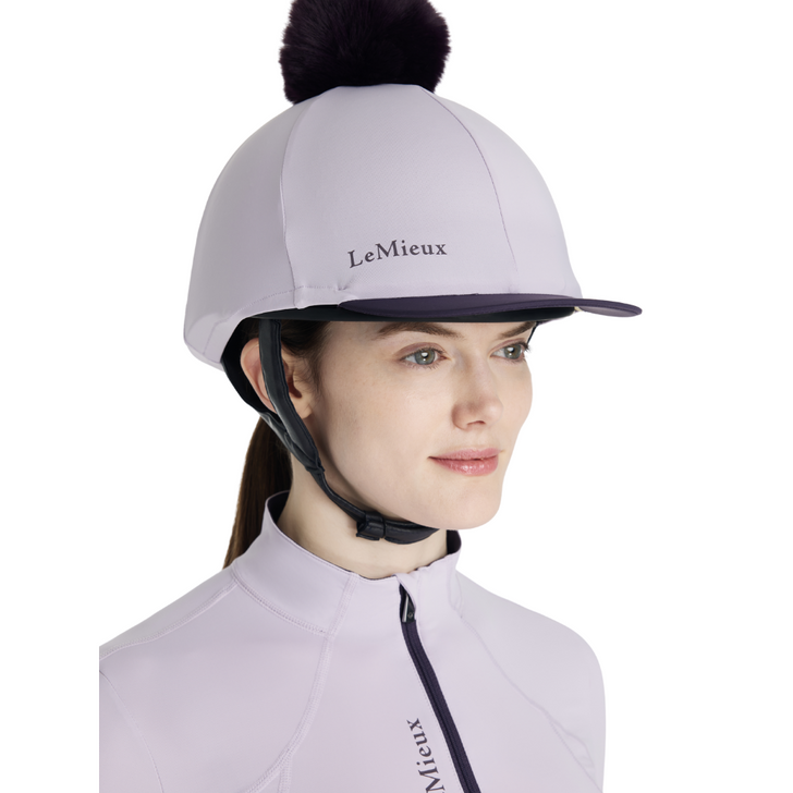 LeMieux Classique Pom Hat Silk Lilac