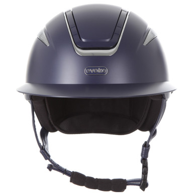 Evoke Callisto Wide Peak Navy Chrome- Riding Hats | Equine Essentials ...