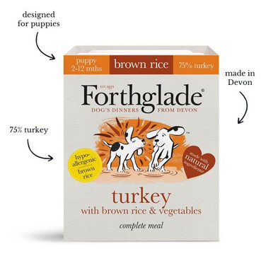 Forthglade Complete Meal Puppy Turkey Brown Rice Veg