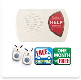 HOME-3G Medical alert system with 2 medical alert buttons