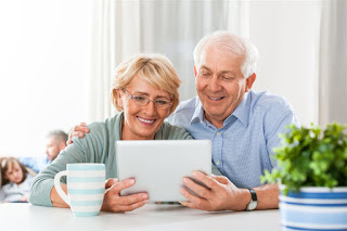 elderly couple