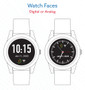 Select a digital or analog style watch face on your smart watch for seniors with fall detection.