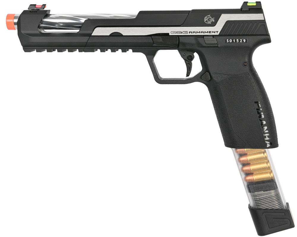 G&G Armament Gas Blow Back Airsoft Pistol - Piranha SL - Silver
