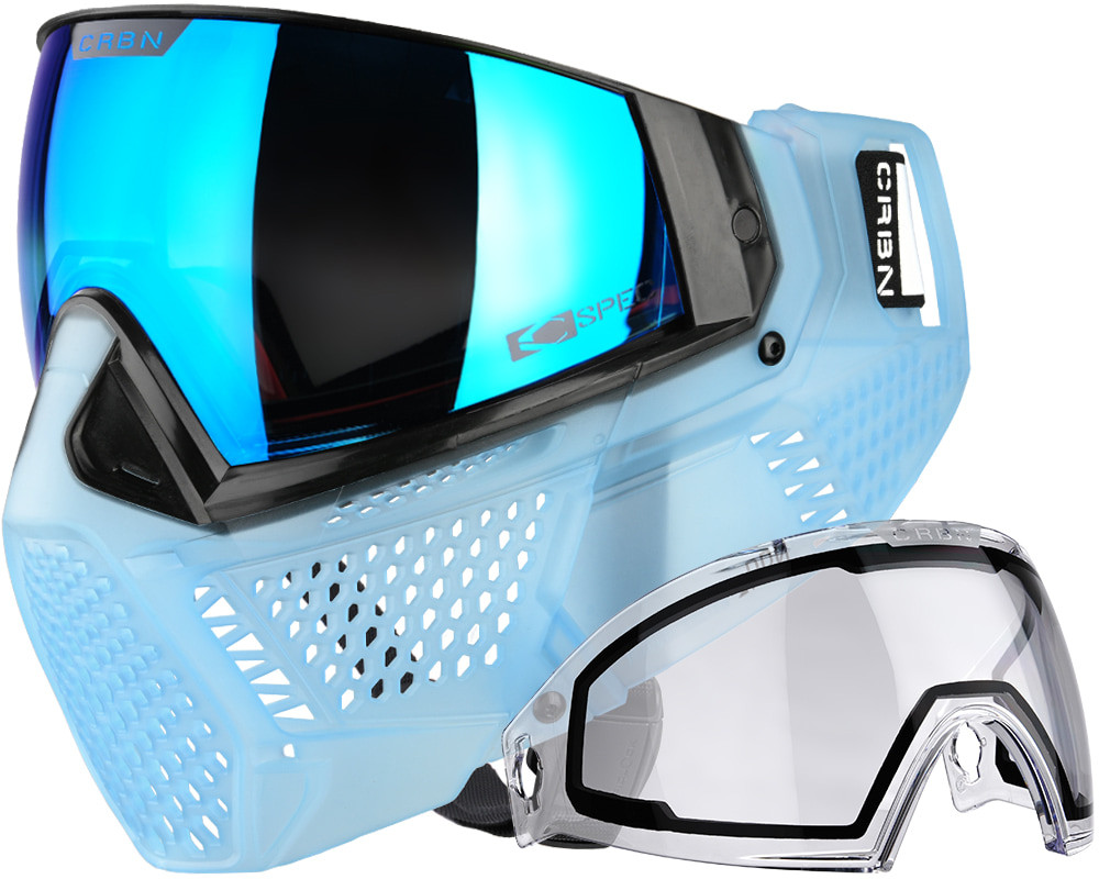 Carbon CRBN Mask - Zero Pro Paintball (More Coverage) - Sky Blue