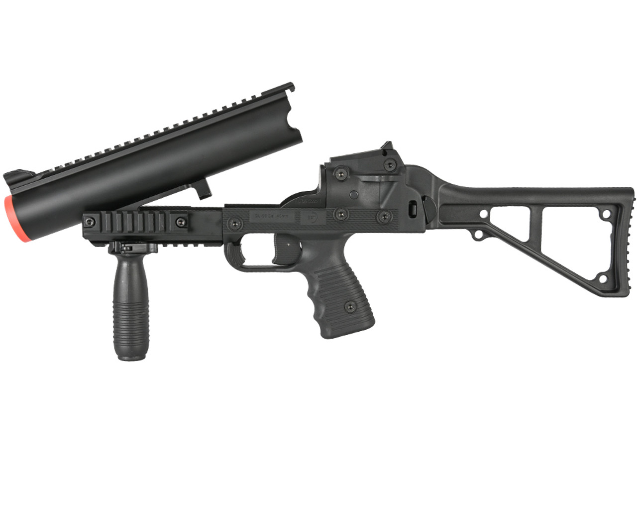 にの ASG Gas Airsoft Gun - B&T GL-06 Grenade Launcher - Black (50059)