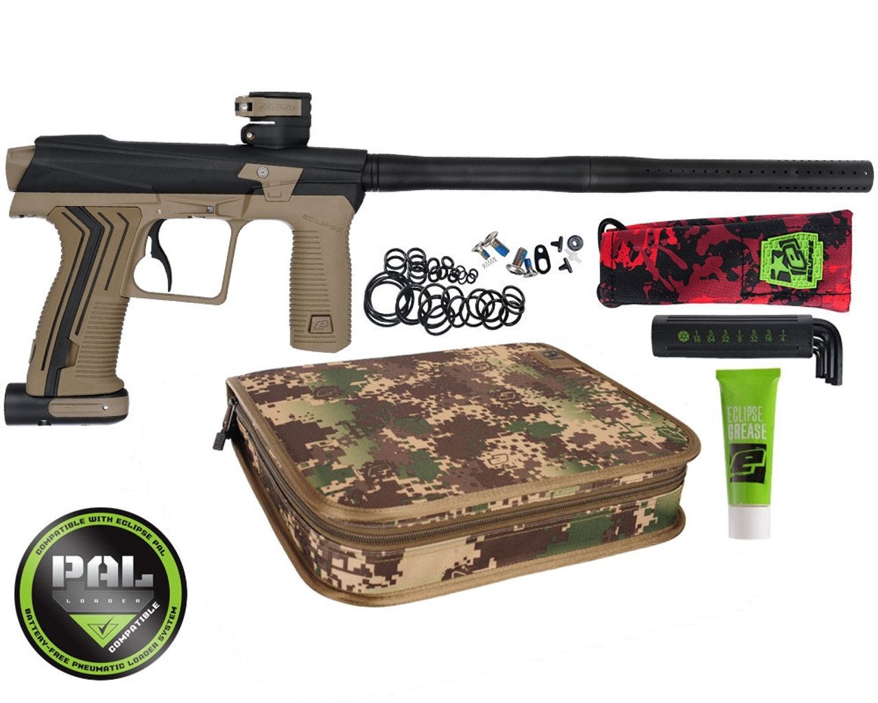 Planet Eclipse Ego LV1 Paintball Gun Green / Gold-010-450-lv