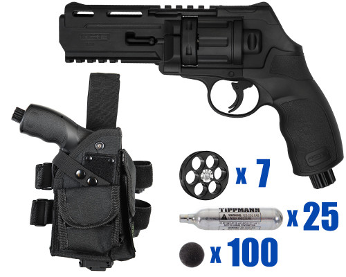 T4E Gun - TR50 Revolver .50 Caliber For Home Defense - Tactical Kit 4
