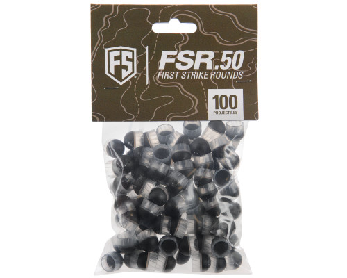 First Strike .50 Caliber FSR - 100 Rounds - Rubber Tip