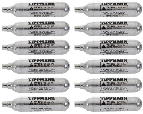 Tippmann CO2 Cartridge - 12 Gram - 12 Pack