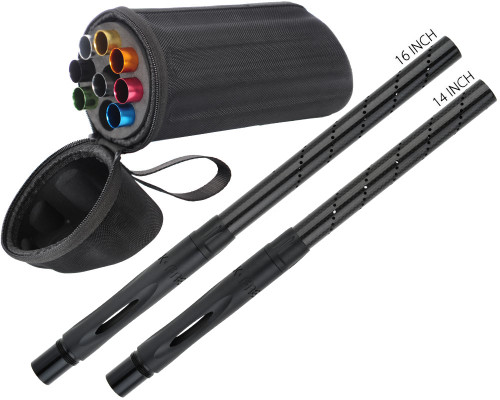 GOG Complete Freak Barrel Kit w/ Insert Case (Version 2) - Autococker - Carbon/Dust Black