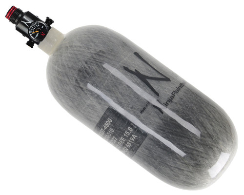 Ninja Paintball 90 ci 4500 psi Lite Carbon Fiber HPA Tank Systems - Grey