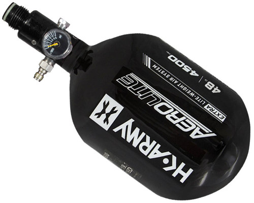 HK Army Paintball 48 ci 4500 psi Aerolite "Extra Lite" HPA Tank Systems w/ Standard Regulator