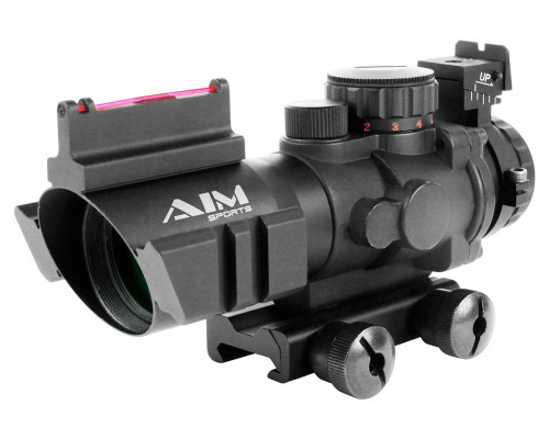 Aim Sports 4x32mm Prismatic Series Rifle Scope w/ Rapid Ranging Reticle (JTDFO432G)