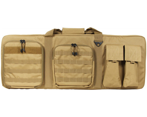 36" Aim Sports Padded Double Rifle Bag - Tan (TGA-PWCT36)
