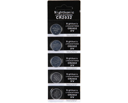 Nightkonic Battery - Lithium 3V CR2032 (5 Pack)