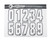 Paintball Sticker Sheet - Dye Loader Numbers