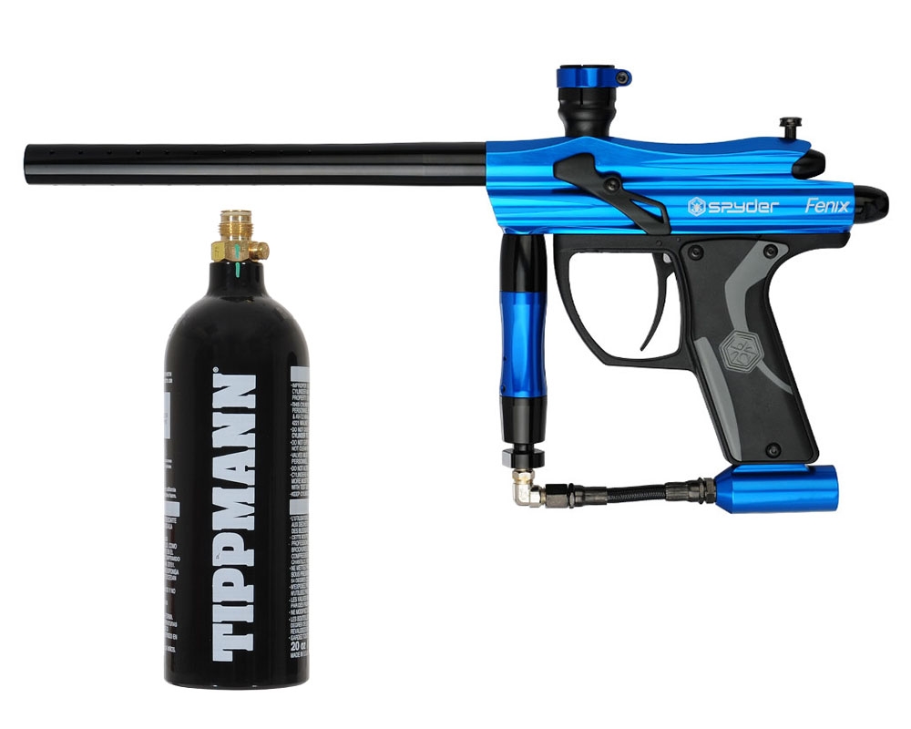 Kingman Gun w/ Free 20oz CO2 Tank - Spyder Fenix - Gloss Blue
