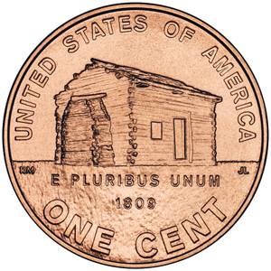 2009 #1 Philadelphia Lincoln Commemorative Log Cabin Penny Roll Uncirculated