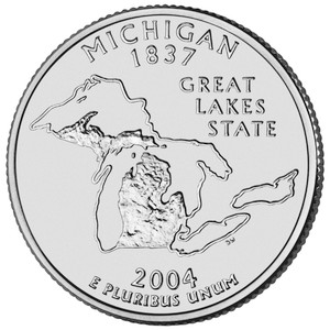 2004 #26 Denver Michigan State Quarter Roll Uncirculated
