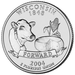 2004 #30 Denver Wisconsin State Quarter Roll Uncirculated