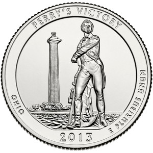 2013 #17 Denver Ohio Perry's Victory America the Beautiful Quarter Roll Uncirculated 2013 #17 Denver Ohio Perry's Victory America the Beautiful Quarter Roll Uncirculated