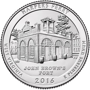 2016 #33 Denver West Virginia Harpers Ferry America the Beautiful Quarter Roll Uncirculated 2016 #33 Denver West Virginia Harpers Ferry America the Beautiful Quarter Roll Uncirculated