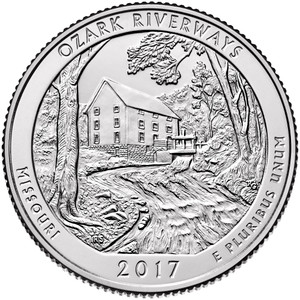 2017 #38 Denver Missouri Ozark America the Beautiful Quarter Roll Uncirculated 2017 #38 Denver Missouri Ozark America the Beautiful Quarter Roll Uncirculated