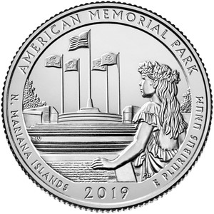 2019 #47 Philadelphia Northern Mariana Islands American Memorial America the Beautiful Quarter Roll Uncirculated 2019 #47 Philadelphia Northern Mariana Islands American Memorial America the Beautiful Quarter Roll Uncirculated