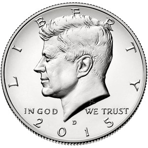 2015 Denver Kennedy Half Dollar Roll Uncirculated 2015 Denver Kennedy Half Dollar Roll Uncirculated
