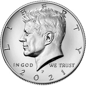 2021 Philadelphia Kennedy Half Dollar Roll Uncirculated 2021 Philadelphia Kennedy Half Dollar Roll Uncirculated