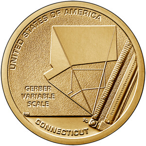 2020 #05 Philadelphia Connecticut Gerber Variable Scale American Innovation Dollar Roll Uncirculated