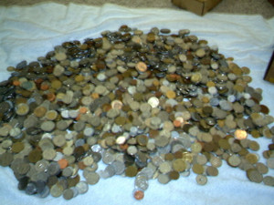 Grab Bag 1 LB of Foreign Coins