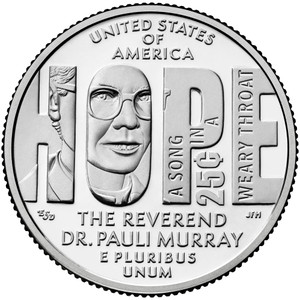 2024 #11 Philadelphia Reverend Dr. Pauli Murray American Women Quarter Roll Uncirculated 2024 #11 Philadelphia Reverend Dr. Pauli Murray American Women Quarter Roll Uncirculated