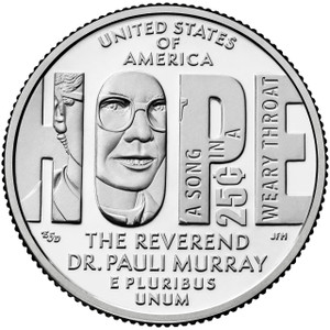 2024 #11 Denver Reverend Dr. Pauli Murray American Women Quarter Roll Uncirculated 2024 #11 Denver Reverend Dr. Pauli Murray American Women Quarter Roll Uncirculated
