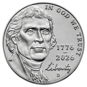 2026 Denver Jefferson Nickel Roll Uncirculated