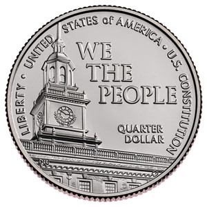 2026 #4 Philadelphia US Constitution Semiquincentennial Quarter Roll Uncirculated