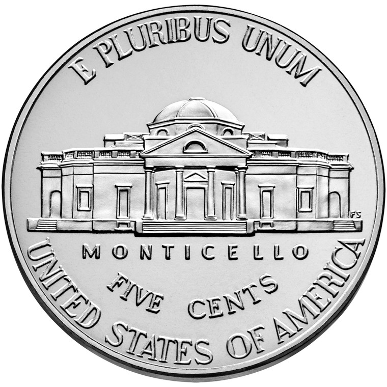 2001 Denver Jefferson Nickel Roll Uncirculated