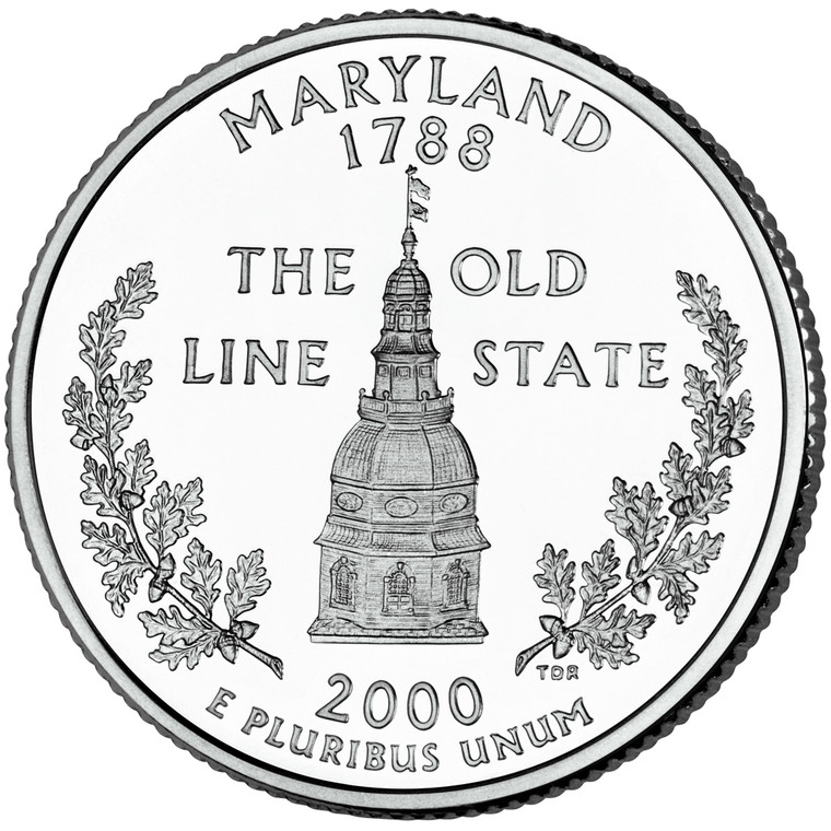2000 #07 Denver Maryland State Quarter Roll Uncirculated