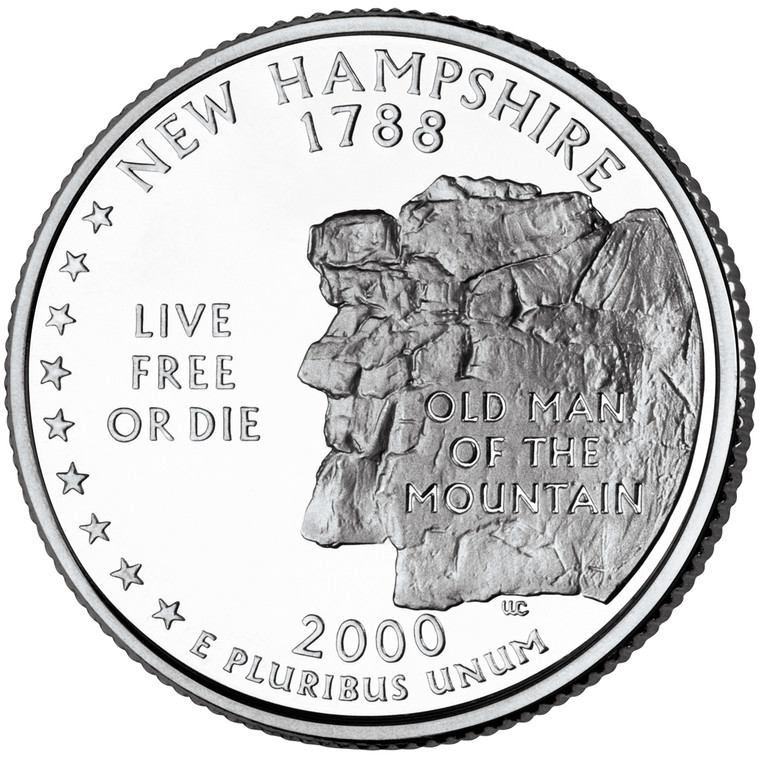 2000 #09 Denver New Hampshire State Quarter Roll Uncirculated