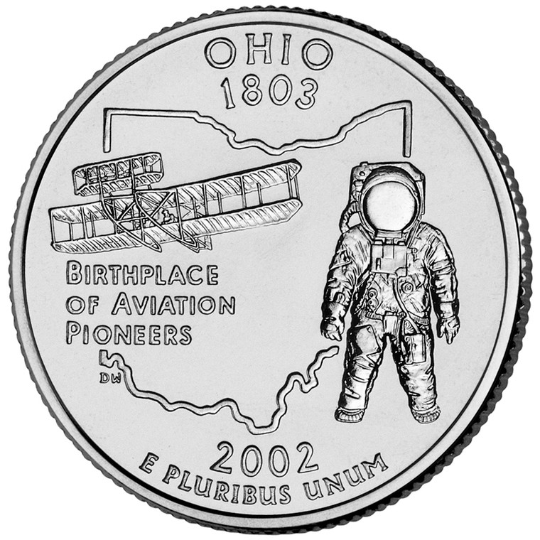 2002 #17 Philadelphia Ohio State Quarter Roll Uncirculated