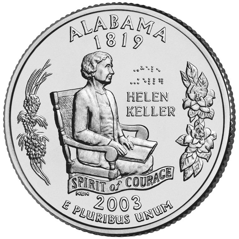 2003 #22 Philadelphia Alabama State Quarter Roll Uncirculated