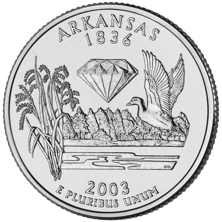 2003 #25 Philadelphia Arkansas State Quarter Roll Uncirculated