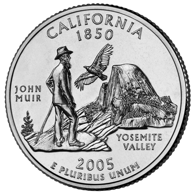 2005 #31 Philadelphia California State Quarter Roll Uncirculated